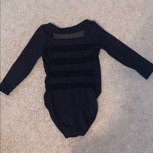 Long sleeve black leotard